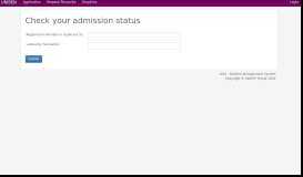 
							         Check your admission status - uniben								  
							    