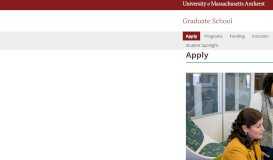 
							         Check Your Application Status | UMass Amherst Graduate School								  
							    