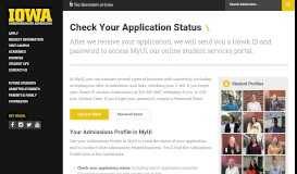 
							         Check Your Application Status | Undergraduate Admissions - The ...								  
							    