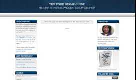 
							         Check Your Food Stamp Balance ... - The Food Stamp Guide								  
							    