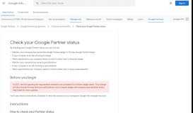 
							         Check your Google Partner status - Google Ads Help								  
							    