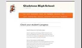 
							         Check your student's progress | Gladstone High School								  
							    