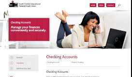 
							         Checking Accounts | South Florida Educational Federal Credit ...								  
							    