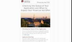 
							         Checking the Status of Your Application - University of Denver								  
							    