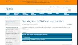 
							         Checking Your UCSD Email from the Web								  
							    