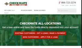 
							         Checkmate - Payday Loans & Title Loans & Check Cashing								  
							    