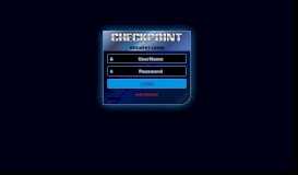 
							         CheckPoint Resident Login								  
							    