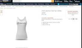 
							         Chell's Aperture Tank Top in White - LARGE: Amazon.co.uk: Electronics								  
							    