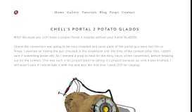 
							         Chell's Portal 2 potato GLaDOS — Alcaria Cosplay								  
							    