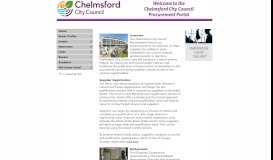 
							         Chelmsford City Council - Procurement Portal								  
							    