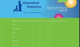 
							         Chelmsford Pediatrics: Pediatrician| Chelmsford, MA								  
							    