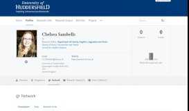 
							         Chelsea Sambells - University of Huddersfield Research Portal								  
							    