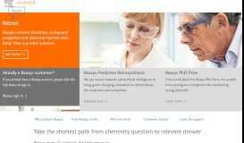 
							         Chemistry data and chemical literature - Reaxys | Elsevier								  
							    