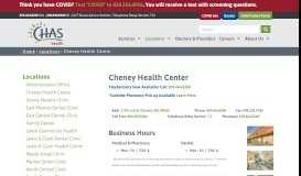 
							         Cheney Health Center | CHAS Health								  
							    