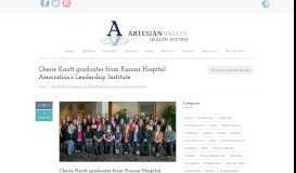
							         Cherie Knott graduates from Kansas Hospital Association's ...								  
							    