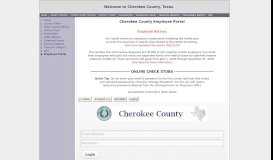 
							         Cherokee County Employee Portal								  
							    