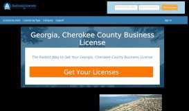 
							         Cherokee County Georgia (GA) Business License & Business Permit List								  
							    