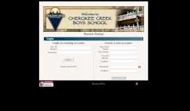 
							         Cherokee Creek Boys School - Parent Portal - Powered by BestNotes!								  
							    