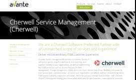 
							         Cherwell Service Management - Avante Solutions								  
							    