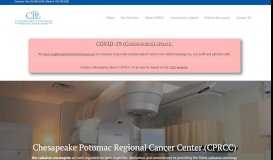 
							         Chesapeake Potomac Regional Cancer Center (CPRCC)								  
							    