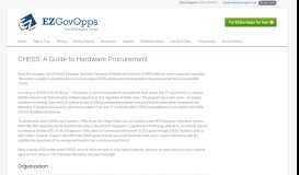 
							         CHESS: A Guide to Hardware Procurement - EZGovOpps								  
							    