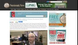
							         Chester Krause Video Added to Newman Numismatic Portal ...								  
							    