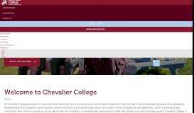 
							         Chevalier College								  
							    