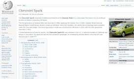 
							         Chevrolet Spark - Wikipedia								  
							    