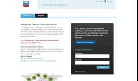 
							         Chevron Contractors Portal								  
							    