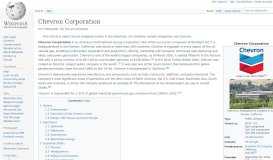 
							         Chevron Corporation - Wikipedia								  
							    