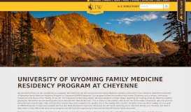 
							         Cheyenne Family Medicine Residency | College of Health Sciences ...								  
							    