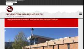 
							         Cheyenne Mountain Junior High								  
							    