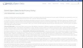 
							         CHHS Open Data Portal Privacy Policy - California Health and Human ...								  
							    