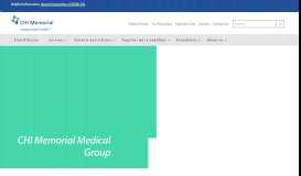 
							         CHI Memorial Medical Group | CHI Memorial								  
							    