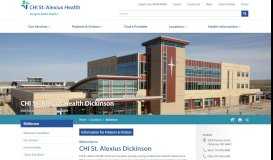 
							         CHI St. Alexius Health Dickinson Medical Center | Exceptional Health								  
							    