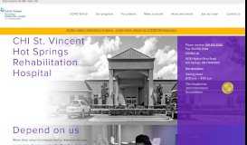 
							         CHI St. Vincent Hot Springs Rehabilitation Hospital, a partner of ...								  
							    