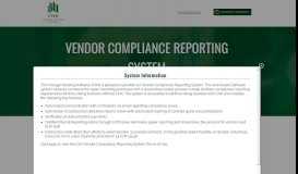 
							         Chicago Housing Authority - Vendor Compliance Reporting System								  
							    