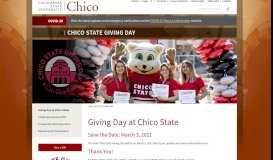 
							         Chico State Giving Day – CSU, Chico								  
							    