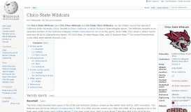 
							         Chico State Wildcats - Wikipedia								  
							    