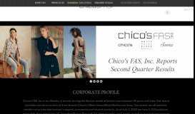 
							         Chico's FAS, Inc. - About Us								  
							    