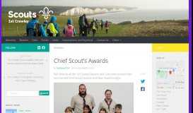 
							         Chief Scout's Awards – 1st Crawley Scout Group								  
							    