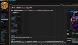 
							         Chief Telemancer Oculeth - Wowpedia - Your wiki guide to the World ...								  
							    