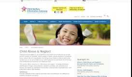 
							         Child Abuse & Neglect - Child Welfare Information Gateway								  
							    
