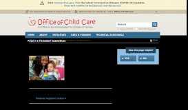 
							         Child Care and Development Fund Reauthorization | Office of Child ...								  
							    