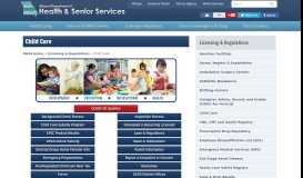 
							         Child Care | Health & Senior Services								  
							    