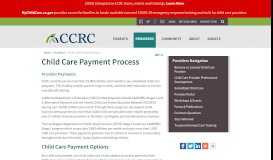 
							         Child Care Payment Process - Child Care Resource Center								  
							    