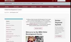 
							         Child Development Center - Missouri State University								  
							    