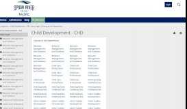
							         Child Development - CHD - Main Page | Portal - Spoon River College								  
							    