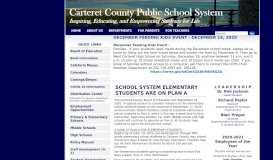 
							         Child Nutrition - Carteret County Schools								  
							    