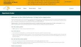 
							         Child Performer Application - New York State Department of Labor								  
							    